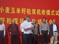 觀摩好品種 交流好經驗 謀劃好戰略——2018年黃淮海小麥玉米籽粒雙機收模式試驗玉米機收籽粒現場觀摩培訓會召開 (16?)